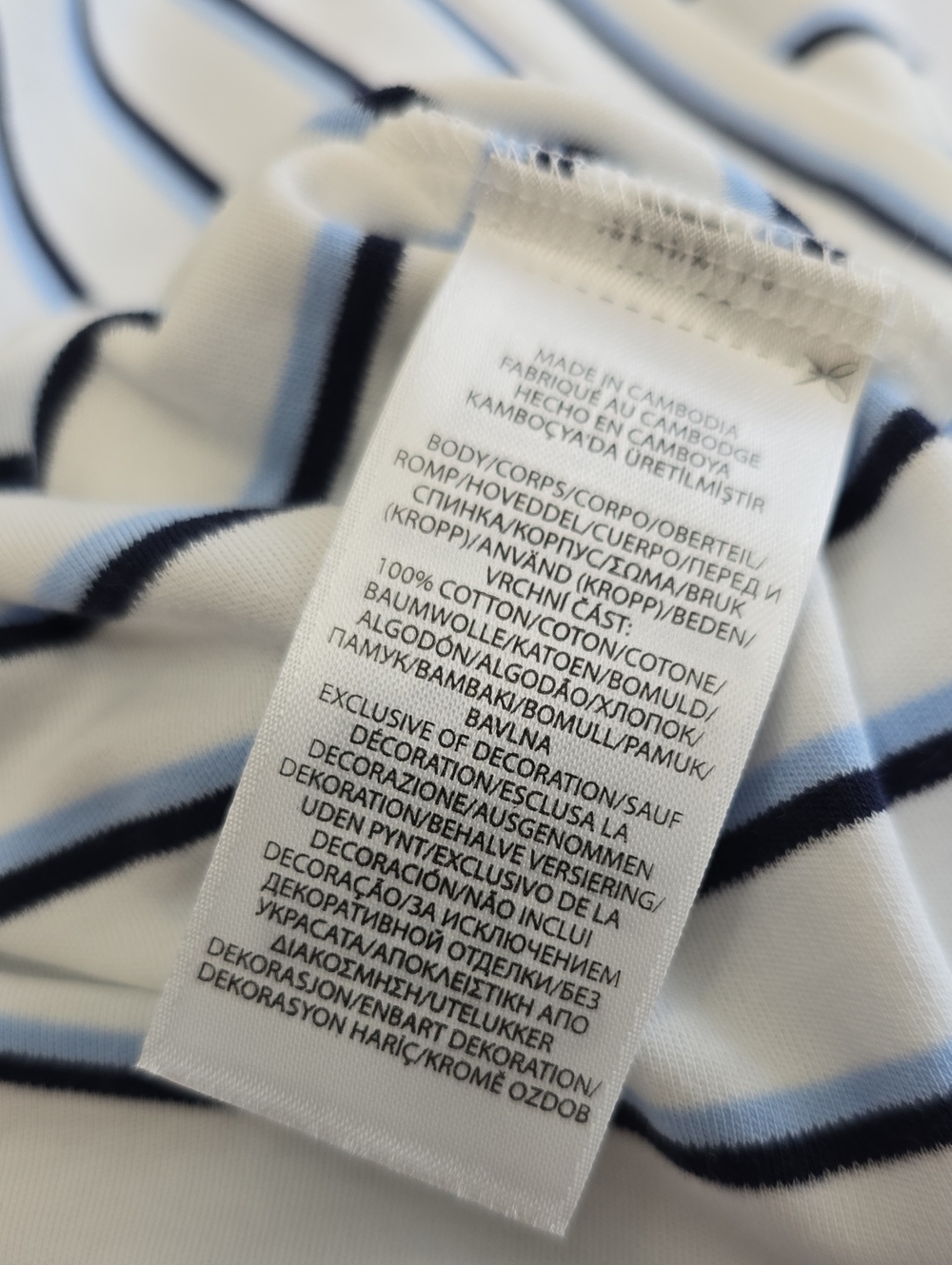 NWT Polo Ralph Lauren Men's Classic Polo Shirt White Blue Stripes Size 3XLT - Picture 15 of 15